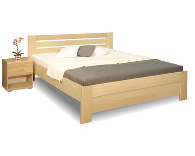 Zvýšená postel z masivu Rita, 160x200, 180x200, masiv buk - pohled č. 1