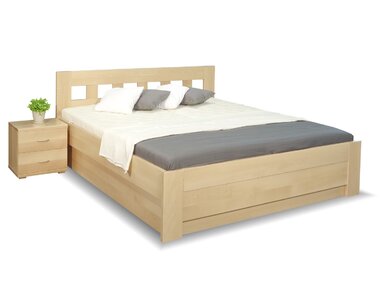 Zvýšená postel s úložným prostorem Rocco, 160x200, 180x200, masiv buk - pohled č. 4