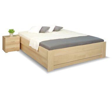 Zvýšená válenda s úložným prostorem Rocco, 160x200, 180x200, masiv buk - pohled č. 2