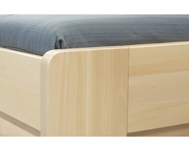 Zvýšená postel z masivu Riči, 80x200, 90x200, masiv buk - pohled č. 4
