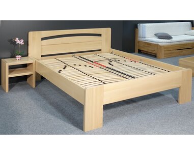 Zvýšená postel z masivu Riči, 180x220, masiv buk - pohled č. 2