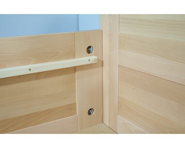 Vysoká postel s úložným prostorem Floria, masiv buk, 180x210 - pohled č. 3
