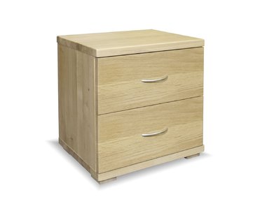 Noční stolek Bára 2 zásuvkový, masiv dub - pohled č. 1