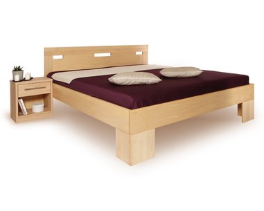 Manželská postel z masivu VAREZZA 6A, 180x210,  masiv buk - pohled č. 1
