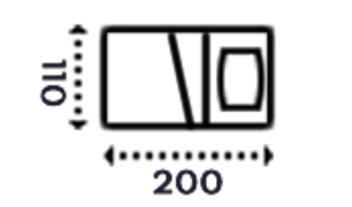 Postele 110x200 skladem