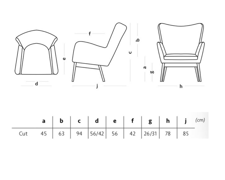 Designové čalouněné křeslo BREEZE button cut - pohled č. 3