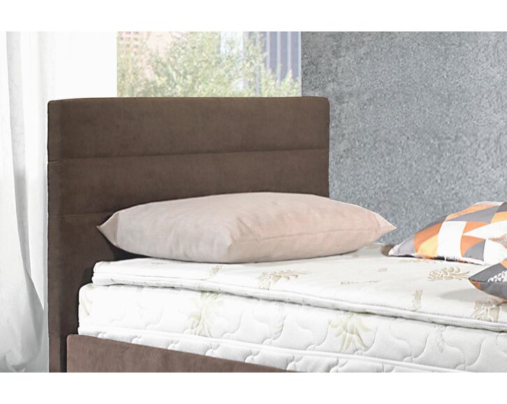 Postel boxspring s hlavovým čelem VENETO, s úložným prostorem - pohled č. 3