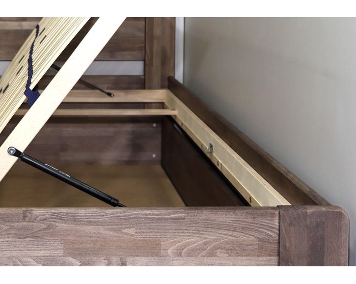Postel s úložným prostorem ARION 2, 120x200, masiv buk - pohled č. 5