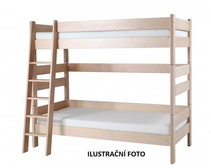 Dětská poschoďová postel Sendy 300B/05B, masiv buk cink jádrový - pohled č. 5